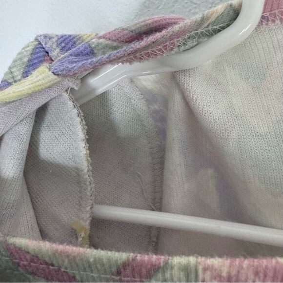 Vintage Pastel Geometric Grandmacore Short Sleeve Shirt Made in USA Retro 22 - Picture 8 of 8